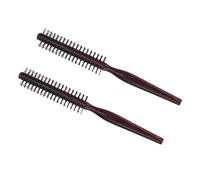 FRCOLOR 4 peines de rizos de madera de pera, rizador de pelo, peine para peinar el cabello, peine con mango de madera, cepillo principal, suministros de cerdas, peine de masaje