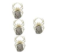 FRCOLOR 4 Piezas Adorno De Piedra De Cristal Decoraciones De Mesa De Centro De Mesa Decoraciones Para El Hogar Decoración Del Hogar Modelo De Acción De Araña Decoración De Araña