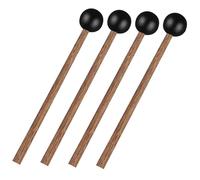 FRCOLOR 4 piezas Baquetas Profesionales para Tambor Ébano Mallets Portátiles Reutilizables para Instrumentos de Percusión para Xilófono Tambor de Lengua y Diseño Duradero y Seguro