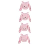 FRCOLOR 4 Piezas Bolsa de peluche de Pascua bolsas de conejo de pascua Cesta de de a fiesta a de dulces de os de mano de paño