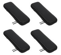 FRCOLOR 4 Piezas bolsas almacenaje bolsas de almacenamiento travel kit Estuche de insulina travel bag pro cajas organizadoras bolsas de aislamiento caja de insulina portátil PU Black