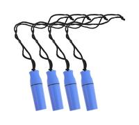 FRCOLOR 4 Piezas Bote Estanco para Kayak, Bote de Almacenamiento Portátil, Cilíndrico, Plástico, Azul, para Geles Energéticos y Botella de Agua, para Travesías en Cuerpos de Agua