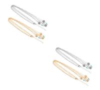 FRCOLOR 4 Piezas cadena de pelo gitana hair topper diadema de novia accesorios para el cabello antiguos tocado de cadena de pelo lazos de pelo boho tocado de aro de pelo