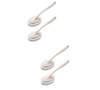 FRCOLOR 4 Piezas Cepillo de Limpieza Almohadillas quitamanchas fregador de bañera depurador de bañera Cepillo desincrustante Borrador de Pincel tómate un baño Esponja Rosa