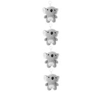 FRCOLOR 4 Piezas Colgante De Peluche Koala Llaveros De Koala De Peluche Koala Llaveros Pequeño Llavero Para Favores De Fiesta Para Llavero Con Motivo De Koala Grey Felpa
