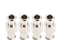 FRCOLOR 4 Piezas Conector para Jeringa de Metal Color Plata Compatible Versátil Fácil Desmontaje Adecuado para Laboratorio y Fabricación Electrónica