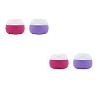 FRCOLOR 4 Piezas Contenedores De Viaje De Loción Tarros De Viaje Para Artículos De Tocador Envases De Tarro De Loción Botella De Viaje De Champú Set De Maquillaje Viajar Constituir Valija