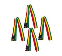 FRCOLOR 4 Piezas Correas Ajustables para Djembe de Nailon Cinturón Portátil para Africano Sistema de Fijación Rápida para Actuaciones y Cómodo