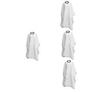 FRCOLOR 4 Piezas Delantal Vestido Abrigos Para Hombres Vestidos Formales Hombre Capa Capa Vestido Para Corte De Pelo Profesional Capa Pelo Hombre Chal Tela Blanca