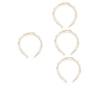 FRCOLOR 4 Piezas Diadema De Organza Cintas Para El Cabello Para Mujeres Diademas Trenzadas Para Diadema De De Pelo Lazos Para El Cabello Trenzados Joyas De Moda Organdí