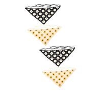 FRCOLOR 4 Piezas Diadema para el cabello coleteros scrunchies pañuelos para el cabello banda de pelo para mujer Gancho de crochet diadema de flores diadema turbante mujer tejer