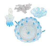 FRCOLOR 4 Piezas Figuritas de Agua Realistas de Medusas para Acuarios Juguetes Educativos Ciclo de Medusas Decoración Interactiva para Peceras y Aprendizaje Infantil