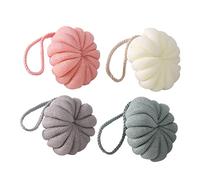 FRCOLOR 4 Piezas Flor De Baño De Bolas De Baño Gel Baño Bañera Adulto Esponjas Niño Tómate Un Baño Cojín De Red