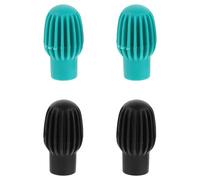 FRCOLOR 4 Piezas Funda silenciosa para baquetas puntas de baquetas de percusión accesorios silenciosos consejos de percusión accesorio para