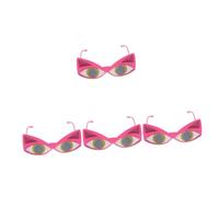 FRCOLOR 4 Piezas Gafas para ojos de gato de moda Hola dueño divertido conformado gafas de sol de gato accesorio para gafas de gato gafas divertidas ordenador personal Rosy