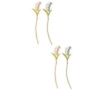 FRCOLOR 4 Piezas horquilla de tulipán enchufes mono accesorios para el cabello para niñas palo de pelo de las mujeres pasadores pelo mujer pinzas de cabello palillos de pelo para niñas