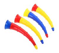 FRCOLOR 4 Piezas Juguete Musical Educativo para Trompetas de Portátiles Diseño Desarrollo Oral Coordinación y Lenguaje Divertido para Escuela y Deporte
