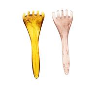FRCOLOR 4 Piezas Masajeador De Cinco Garras Peine Para Raspar El Cuerpo Tabla De Masaje Guasha Raspador De Spa Herramientas Peine Guasha Masajeador De Piel Resina De Cera De Abejas