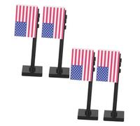 FRCOLOR 4 Piezas Mini Banderas con Soldados de Acción Bloques de Construcción para Día Juguetes Educativos para Figuras de Guerra y Accesorios