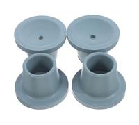 FRCOLOR 4 Piezas Patas Antideslizantes para Silla de Ducha de Goma Resistente para Baño Fundas Protectoras Compatibles con Andadores y Sillas de Baño Fácil Instalación y Uso Versátil