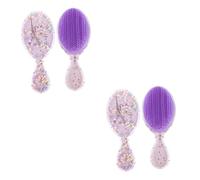 FRCOLOR 4 Piezas Peine Ovalado De Dibujos Animados Peine De Viaje Peines Pequeños Cepillos Para El Cabello Cepillo Para Desenredar El Cabello Cepillo De Pelo Mojado Para El Cabello