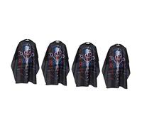 FRCOLOR 4 Piezas Peluqueros Cubierta Uso Bata De Peluquería Cierre De Peluqueros Corte De Pelo Hombres Teñido Profesional Delantales De Tela Traje De Peluquero Capa Para