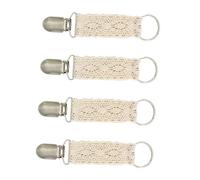 FRCOLOR 4 piezas Pinzas para Sombreros de Encaje Beige Clips Multifuncionales para Bolsos de Viaje Sujetadores Portátiles para Mujeres para Fijar Sombreros y Bufandas