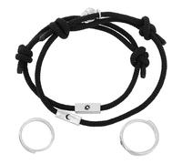 FRCOLOR 4 piezas Pulsera y Anillo Trenzado de Luna y Estrellas para Mujer Joyería Personalizada para Cumpleaños y San Valentín para Novias y Amigas