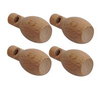 FRCOLOR 4 piezas Silbatos de Madera DIY para Juguetes Musicales Compactos y para Fiestas Infantiles y Entrenamiento Auditivo