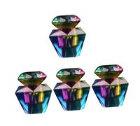 FRCOLOR 4 Piezas titular de monómero líquido uñas de gel cebador apuesto automático oro plato de monómero de vidrio plato monómero con tapa Dappen plato para uñas acrílicas tazón de fuente