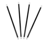 FRCOLOR 4 Piezas Varitas Mágicas de Plástico Profesional Negro y Blanco Herramienta de Hechicería para Espectáculos Escena Prop para Magos Accesorio Multiusos para Fiestas y Actuaciones