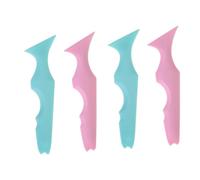 FRCOLOR 4 reglas de belleza de silicona para maquillaje, máscara de pestañas, delineador de ojos, máscara de masaje, aplicadores de maquillaje, herramientas de pestañas, forma de máscara de silicona,