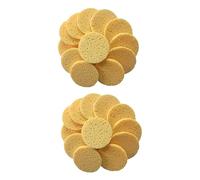 FRCOLOR 40 esponjas exfoliantes de esponja para desmaquillarse, esponja, esponja de algodón, almohadillas redondas para tomar un baño, lavado, esponja de fundación