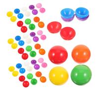 FRCOLOR 40 Piezas Bolas de Lotería de Plástico para y Coloridas y Ligeras para Eventos y Entretenimiento Diseño Compacto y de Almacenar