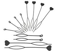 FRCOLOR 40 Piezas Horquilla Accesorios De Aceite Para El Crecimiento Del Cabello Herramienta Secador De Pelo Bigudí Champú Fabricante Varita Mágica Automático Neto Black El Plastico