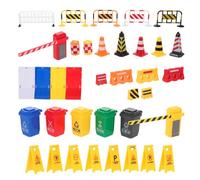FRCOLOR 40 Piezas Mini de Calle y Conos de Tráfico de Plástico para Educación Infantil Casa y Aula