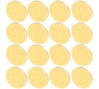 FRCOLOR 40 Piezas Unidades Esponjas Naturales para Limpieza Facial Redondas Esponjas Suaves de Pulpa de Madera para Eliminar Maquillaje y Limpiar Cuidado de Sensible