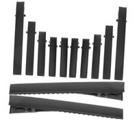 FRCOLOR 40 Pinzas Metálicas Cabello Negro, Accesorios para Peinado Diy, Clips de Cocodrilo Resistentes que No se Deforman para Crear Moños Elegantes