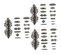 FRCOLOR 42 horquillas vintage para el pelo de metal para niñas, pinzas para el pelo, accesorios para el pelo, accesorios para el pelo, accesorios para el cabello, pinzas vintage para el pelo, gracia