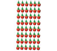 FRCOLOR 48 Piezas cajas de dulces candy box cajas para joyas pequeñas de magdalenas de papel de navidad de bombones tratar contenedores de embalaje de