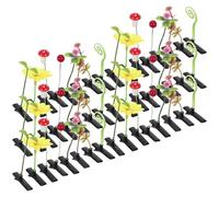 FRCOLOR 48 Piezas Pinzas para Pelo con Diseño de Brotes Divertidos y Pequeños Clips de Hierba para Niñas y Mujeres Fiestas y Ocasiones Especiales Varios estilos