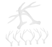 FRCOLOR 4par Tocado de Asta de Ciervo Simulada Decoración Cabello de Navidad Accesorios de Disfraz Cuernos de Ciervo Astas Navideñas para Tocado DIY Material Plástico