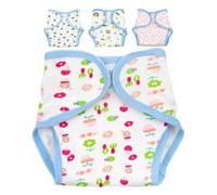 FRCOLOR 4PCS de Muñeca Reutilizables, Accesorios para Jugar a Ser Mamá, Ropa Interior Lavable para Muñecas, Colores , Se Ajusta a Muñecas Recién Nacidas