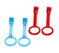 FRCOLOR 4piezas Anillos De Tracción Para Cuna Niño Niña Colores Delicados Ayuda Para Aprender Estar De Ejercicio Motriz y Cognitivo Para Recién Nacidos Diseño Ligero y Portátil