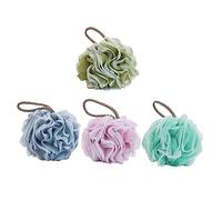 FRCOLOR 4piezas Bolas De Baño Para Ducha Esponjas De Baño Suaves y Reutilizables Para Exfoliación Corporal Colorido Conjunto De Esponjas y Spa
