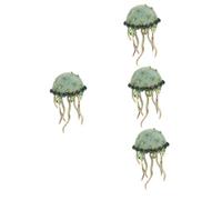 FRCOLOR 4piezas Broche De Agua De Mar Para Mujer Accesorio Creativo Forma De Medusa Para Vestido De Noche Pin Decorativo De Bisutería Elegante