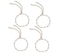 FRCOLOR 4piezas Cadena De Zapatos De Gemas Imitación Cadenas Para Zapatos Decoración Para Tacones Altos