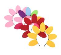 FRCOLOR 4piezas Diadema De Girasol Para San Valentín Accesorios Cabello De Fiesta Diademas De Pareja Para Cumpleaños y Ocasiones Especiales