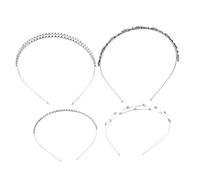 FRCOLOR 4piezas Diadema De Novia Gemas De Imitación Estilo Decoración Exquisita Para Cabello Combinable Para Boda y Ocasión Formal Mujer