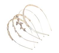 FRCOLOR 4piezas Diademas Para Mujer Gemas De Imitación Pack De Diademas Pedrería Para Niña Para Bodas Graduaciones y Cumpleaños
